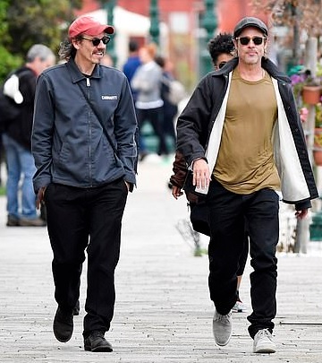 Saul Fletcher & Brad Pitt